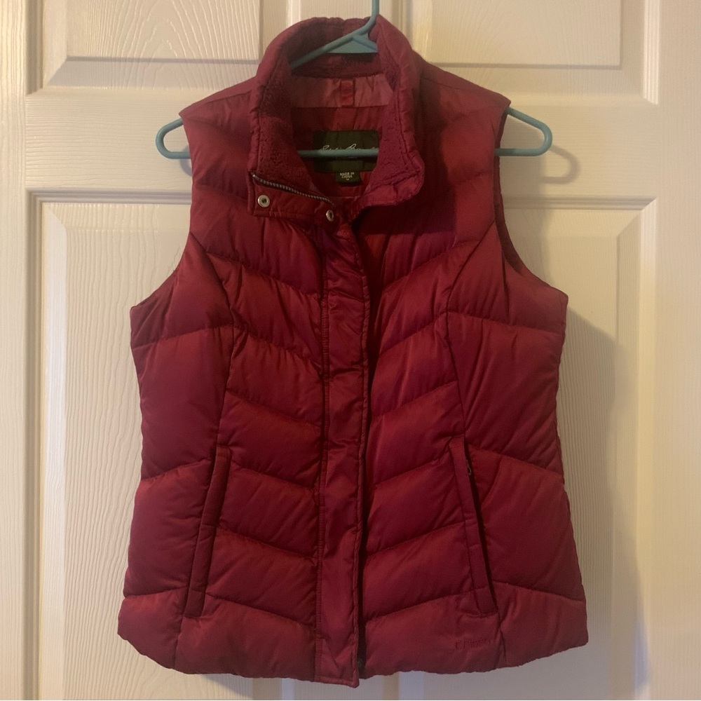 Eddie Bauer Women's Burgundy Puffer Vest